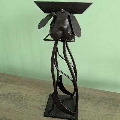 Metal Dog Candle Holder (FR)