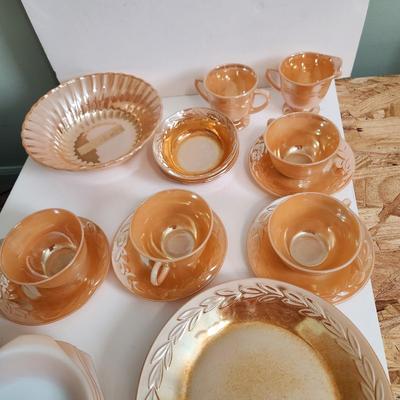 Lot of Anchor Hocking Fire King Glassware Cups Bowls Plates