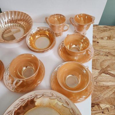 Lot of Anchor Hocking Fire King Glassware Cups Bowls Plates