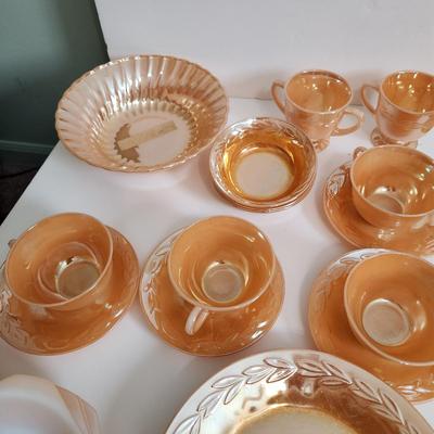 Lot of Anchor Hocking Fire King Glassware Cups Bowls Plates