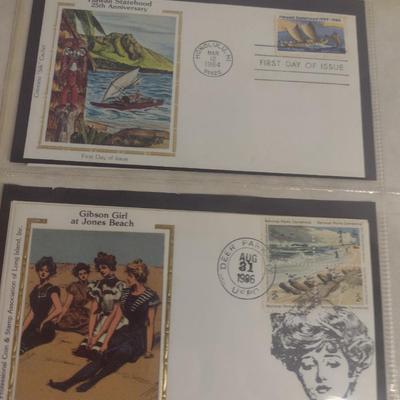 Sale Photo Thumbnail #1362: Collection of Assorted First Day Cover Stamps (#7).  Please see all pictures for selection.