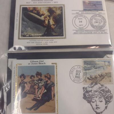 Sale Photo Thumbnail #1388: Collection of Historical First Day Cover Stamps- World's Fair, Moon Landing, Graf Zeppelin, Hindenburg, etc. (#5).  Please see all pictures for selection.