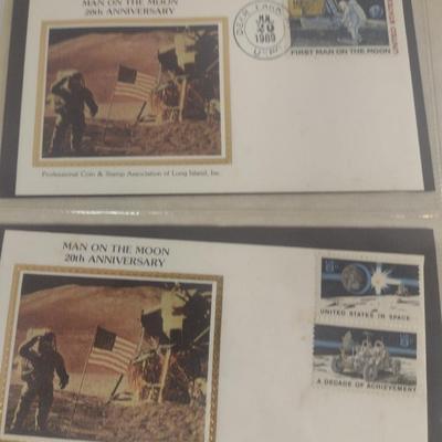 Sale Photo Thumbnail #1384: Collection of Historical First Day Cover Stamps- World's Fair, Moon Landing, Graf Zeppelin, Hindenburg, etc. (#5).  Please see all pictures for selection.