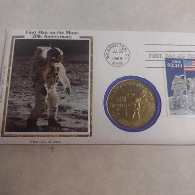 Sale Photo Thumbnail #1391: Collection of Historical First Day Cover Stamps- World's Fair, Moon Landing, Graf Zeppelin, Hindenburg, etc. (#5).  Please see all pictures for selection.