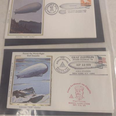 Sale Photo Thumbnail #1385: Collection of Historical First Day Cover Stamps- World's Fair, Moon Landing, Graf Zeppelin, Hindenburg, etc. (#5).  Please see all pictures for selection.