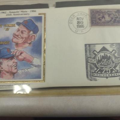 Sale Photo Thumbnail #1402: Nice Collection of Sports Figures First Day Cover Stamps- Lou Gehrig, Hank Aaron, Babe Ruth, Nolan Ryan, etc. (#4).  Some sets, please see all pictures for selection.