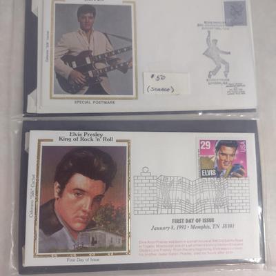 Sale Photo Thumbnail #1416: Collection of Elvis Presley First Day Covers (#2).  Please see all pictures for selection- several sets, some may be duplicates.