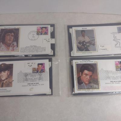 Sale Photo Thumbnail #1415: Collection of Elvis Presley First Day Covers (#2).  Please see all pictures for selection- several sets, some may be duplicates.