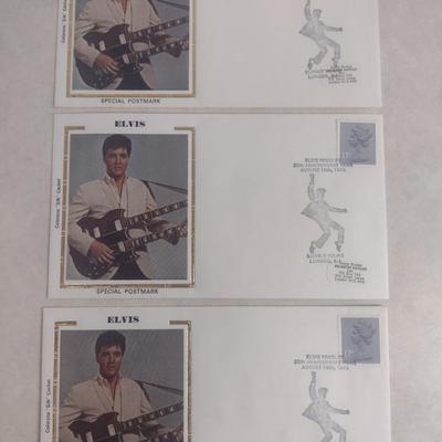 Sale Photo Thumbnail #1418: Collection of Elvis Presley First Day Covers (#2).  Please see all pictures for selection- several sets, some may be duplicates.