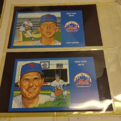 Sale Photo Thumbnail #1446: Collection of Sports Memorabia- Some Autographed- Mostly NY Mets- Vintage 1969 Postcards