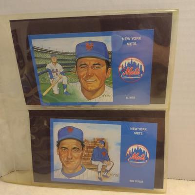 Sale Photo Thumbnail #1449: Collection of Sports Memorabia- Some Autographed- Mostly NY Mets- Vintage 1969 Postcards