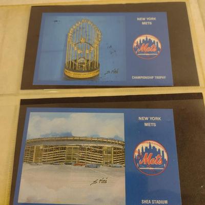 Sale Photo Thumbnail #1455: Collection of Sports Memorabia- Some Autographed- Mostly NY Mets- Vintage 1969 Postcards