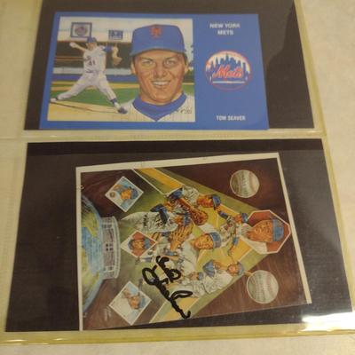 Sale Photo Thumbnail #1460: Collection of Sports Memorabia- Some Autographed- Mostly NY Mets- Vintage 1969 Postcards