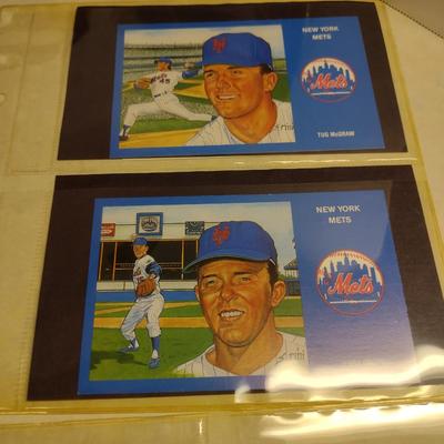 Sale Photo Thumbnail #1445: Collection of Sports Memorabia- Some Autographed- Mostly NY Mets- Vintage 1969 Postcards