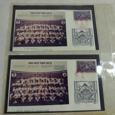 Sale Photo Thumbnail #1471: Collection of Sports Memorabia- Some Autographed- Mostly NY Mets- Vintage 1969 Postcards