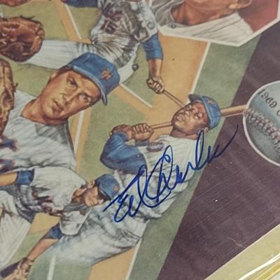Sale Photo Thumbnail #1469: Collection of Sports Memorabia- Some Autographed- Mostly NY Mets- Vintage 1969 Postcards