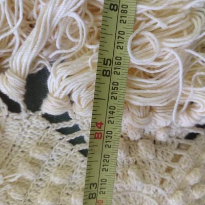 Hand Made Bed Coverlet- Approx 83" x 54"