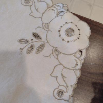 Hand Made Table Cloth- Approx 64" x 49"