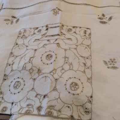 Hand Made Table Cloth- Approx 64" x 49"
