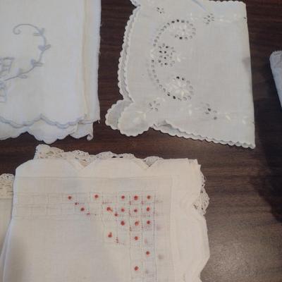 Vintage Embroidered Kerchiefs/Hand Towels