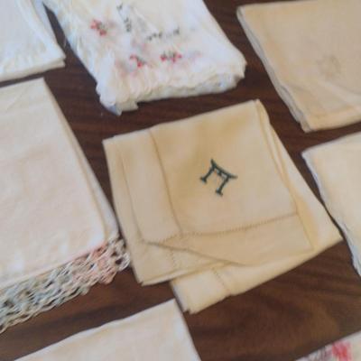 Collection of Vintage Linens- Some with Embroidery