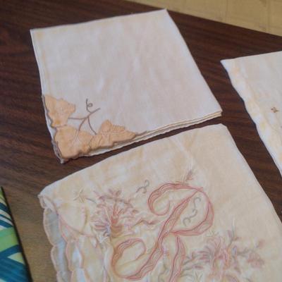 Collection of Vintage Linens- Some with Embroidery