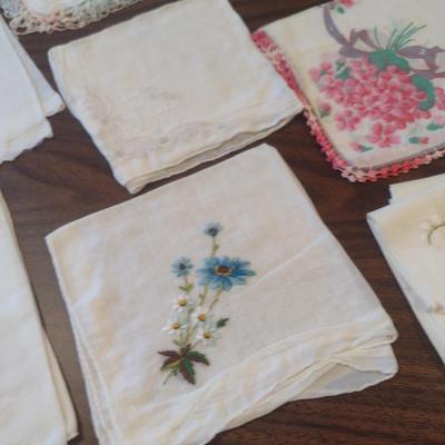 Collection of Vintage Linens- Some with Embroidery