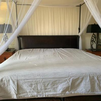 California King Size Bed & Cast Iron Bed Frame