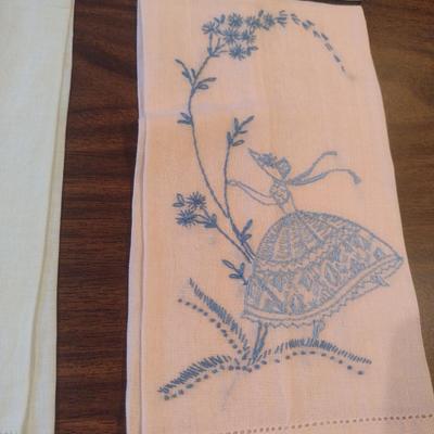 Assortment of Vintage Embroidered Hand Towels