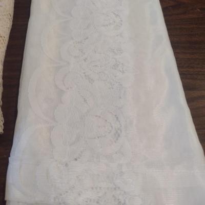 Collection of Lace Table Cloth Overlays