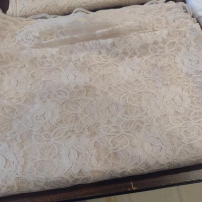 Collection of Lace Table Cloth Overlays