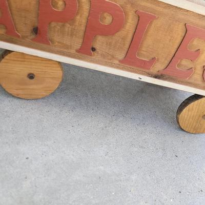Sale Photo Thumbnail #831: Cart has handle but it is not attached, see pics of stool for condition, it's 13" w x 11" deep and about 7" tall, awfully old no manufacturer found
