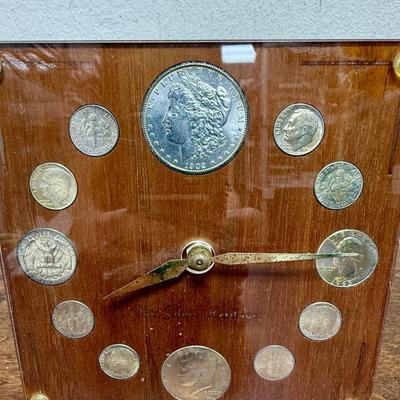 Sale Photo Thumbnail #252: 6" x 6" Clock in good condition.