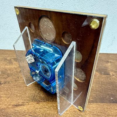 Sale Photo Thumbnail #256: 6" x 6" Clock in good condition.