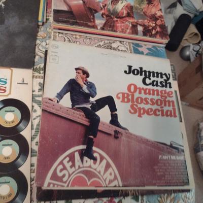 Collection of Vinyl Records- Includes Eagles, Johnny Cash, Sammy Hagar, Doris Day, Roy Orbison