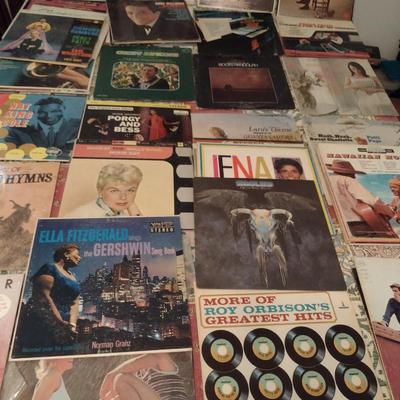 Collection of Vinyl Records- Includes Eagles, Johnny Cash, Sammy Hagar, Doris Day, Roy Orbison