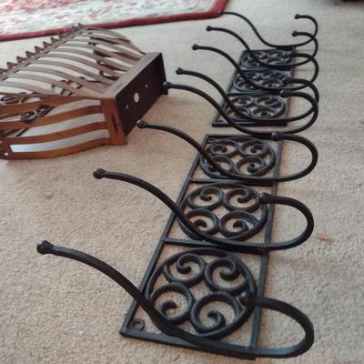 Metal Wall Decor and Hooks