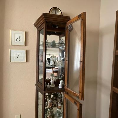 Lighted Slim China Hutch