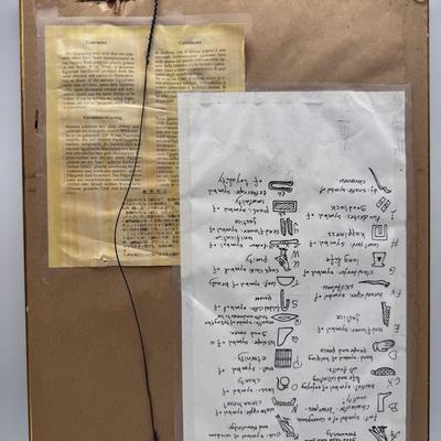 Egyptian Zodiac Painting on Papyrus
