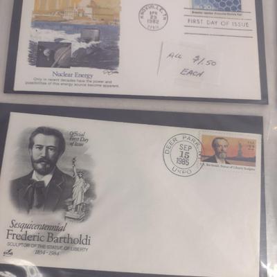 Sale Photo Thumbnail #1426: Collection of Assorted First Day Cover Stamps (#8).  Please see all pictures for selection.