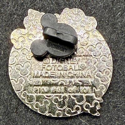 Sale Photo Thumbnail #491: Collectible Disney Fotoball trading pin, #61 of 101.  Perfect, like new condition.
