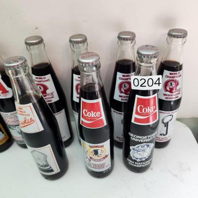Washington Redskins Baltimore Colts Orioles Georgetown U Sports Collectable Memorabilia Glasses Coca-Cola Bottles Cal Ripken
