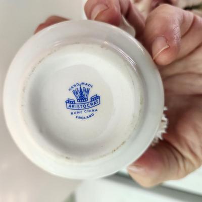 Lot of Vintage Floral Porcelain Norcrest, Crown N Capodimonte , Aristocrat Bone China England