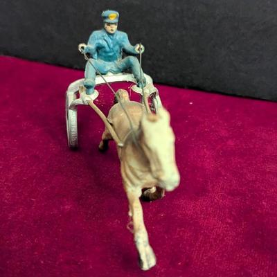 Vintage Lead Horse Harness Racing Jockey Made In USA #43