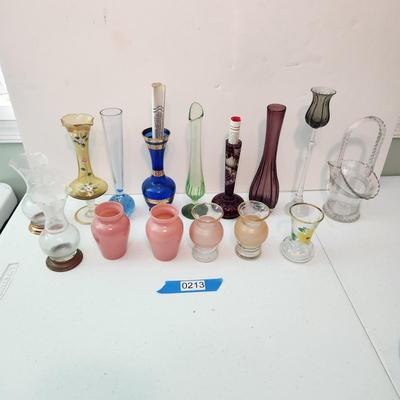Collection of Art Glass Vases Egermann Czechoslovakia, Sweden