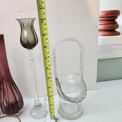 Collection of Art Glass Vases Egermann Czechoslovakia, Sweden