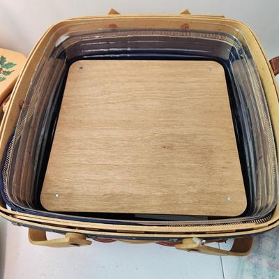 4 Longaberger Baskets Spring into Dresden II 2000, Women Memories Basket , Holiday Star with Liner & bowl