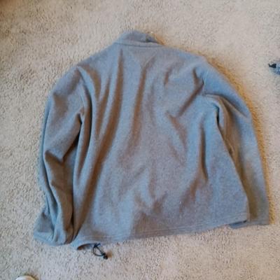 BURTON GLOVES AND SCARF PLUS TOMMY HILFIGER FLEECE JACKET (LRG)