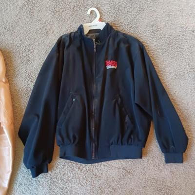 MEN'S LEATHER JACKET (44) AND SAM'S TOWN LAS VEGAS JACKET (MED)