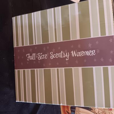 GERMAN WOODEN BOX AND A SCENTSY CANDLE WARMER